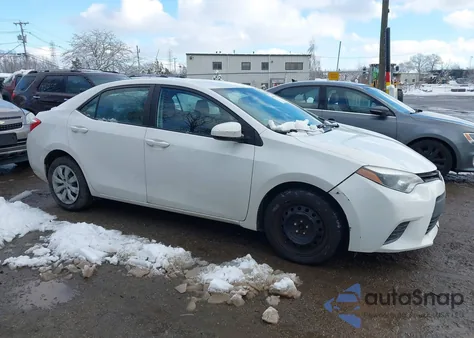 2016 Toyota Corolla Le из США, поврежденный, VIN 2T1BURHEXGC709701